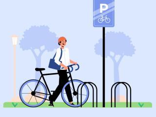 Un dessin illustre les parcs à vélos Tisséo (Agrandir l'image - fenêtre modale)