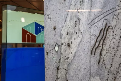 Photo de l'œuvre d'art station Patte d'Oie ligne A du métro (Agrandir l'image - fenêtre modale)