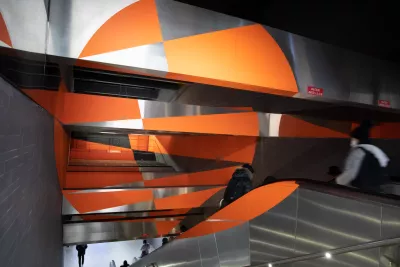 Photo de l'œuvre d'art station Jean Jaurès ligne A du métro (Agrandir l'image - fenêtre modale)