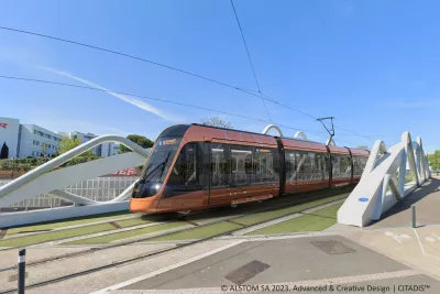 Photo de la future rame de la Ligne Aéroport (Agrandir l'image - fenêtre modale)